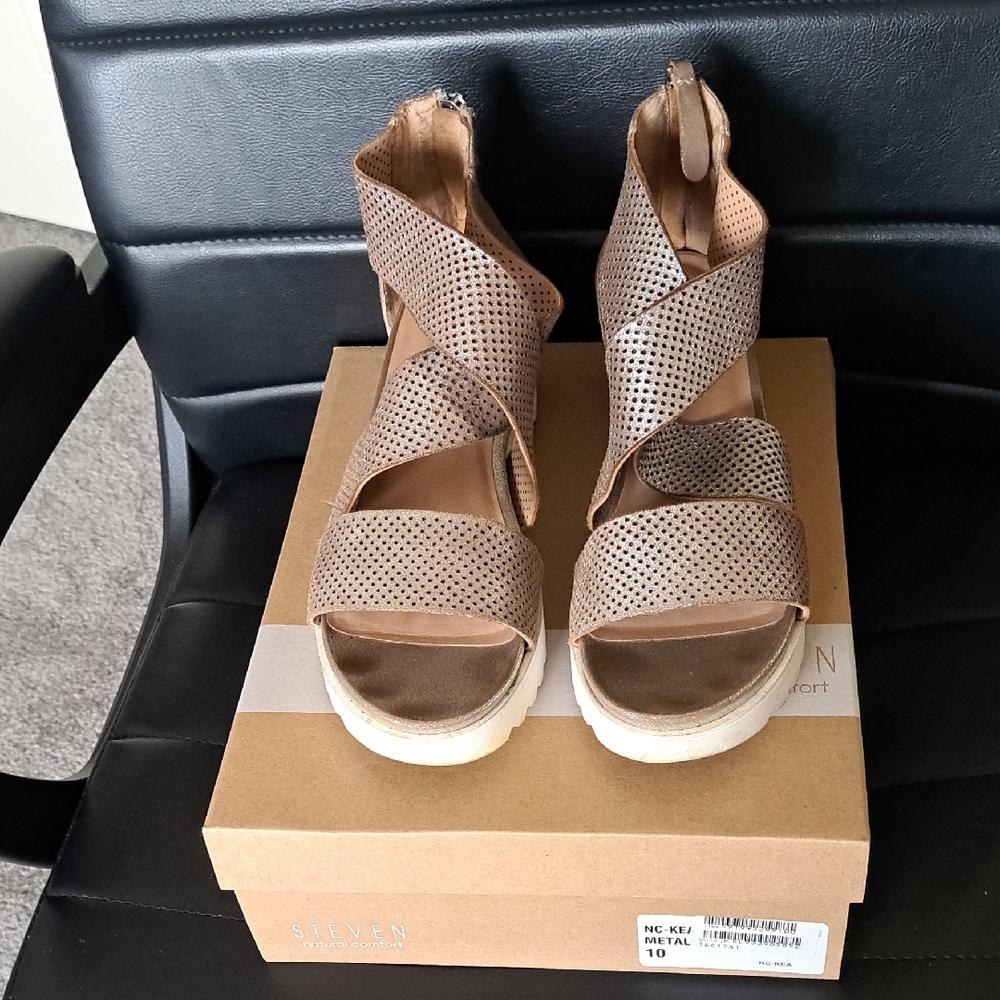 Gold Metallic Sandals